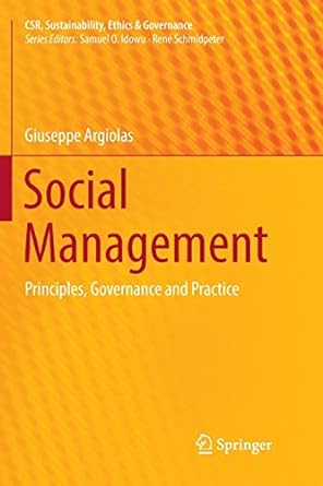social management principles governance and practice 1st edition giuseppe argiolas 3319854313, 978-3319854311