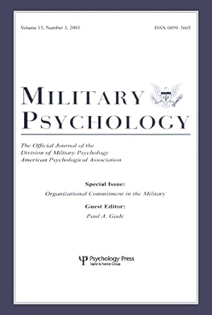 military psychology 1st edition paul a gade 0805895914, 978-0805895919