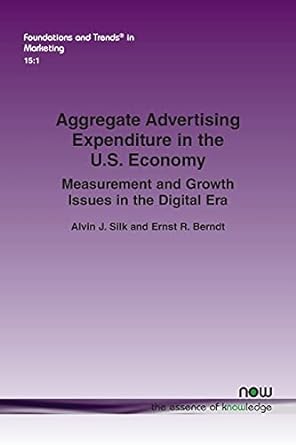 aggregate advertising expenditure in the u s economy measurement and growth issues in the digital era 1st