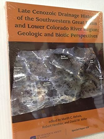 late cenozoic drainage history of the southwestern great basin and lower colorado river region geologic and