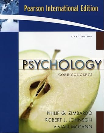 psychology 6th edition philip g zimbardo ,robert l johnson ,vivian mccann 020568789x, 978-0205687893