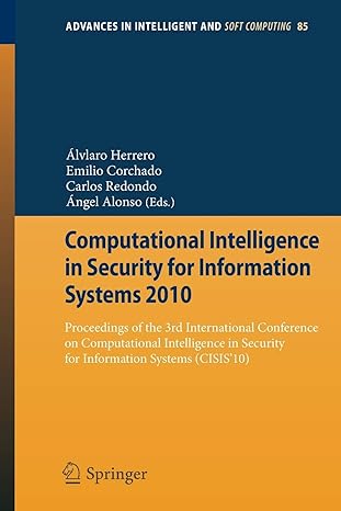 computational intelligence in security for information systems 2010 proceedings of the 3rd international