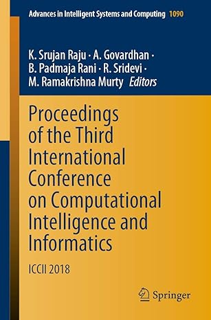 proceedings of the third international conference on computational intelligence and informatics iccii 2018