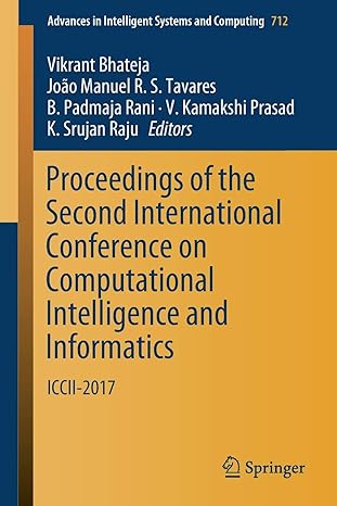 proceedings of the second international conference on computational intelligence and informatics iccii 2017