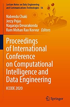 proceedings of international conference on computational intelligence and data engineering iccide 2020 1st