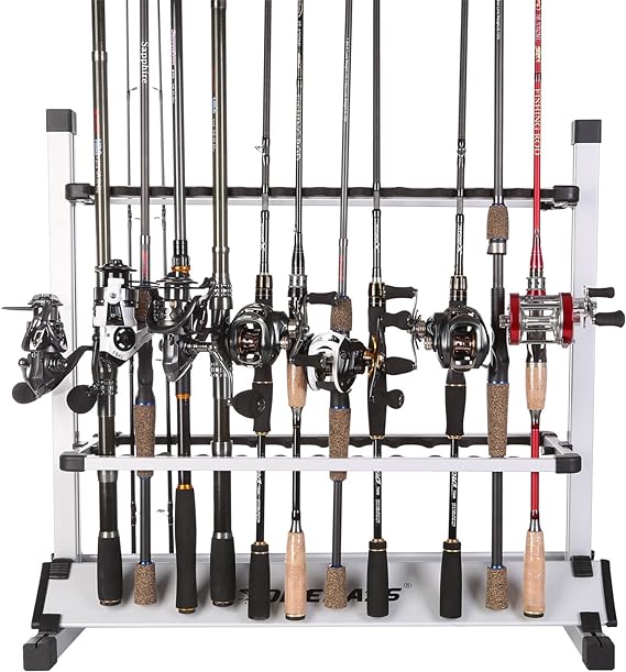 one bass fishing rod rack metal aluminum alloyportable fishing rod holder fishing rod organizer for all type