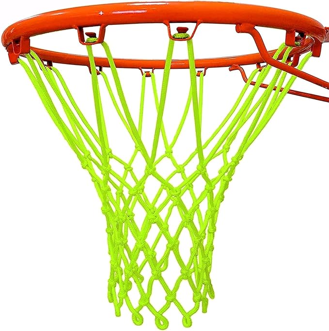 glow in the dark outdoor basketball net nylon glowing basketball hoop rim net all weather thick replacement