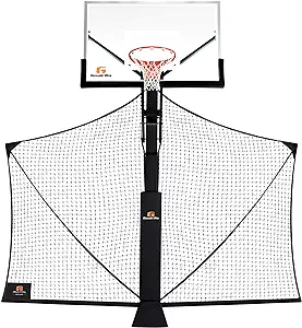 goalrilla basketball yard guard easy fold defensive net system quickly installs on any goalrilla basketball