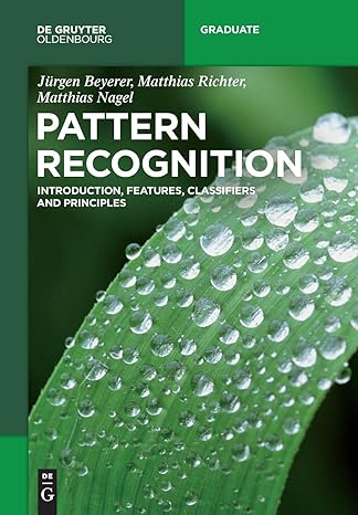 pattern recognition 1st edition j rgen beyerer, matthias richter, matthias nagel 3110537931, 978-3110537932