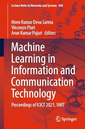 machine learning in information and communication technology proceedings of icict 2021 smit 1st edition hiren
