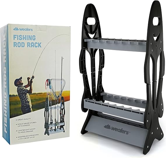 wealers vertical rod holders fishing gear holder for garage organization and camper storage floor fishing
