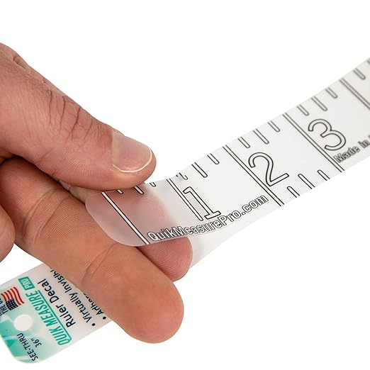 quik measure pro fish rulers 36 boat ruler fish measuring sticker transparent waterproof decal tape measure