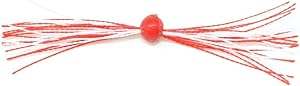 clam corporation 15622 silkie jig trailer 1 1/2 red/white multi one size  ‎clam b08f2xccjw