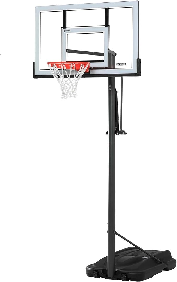 lifetime 71522 competition xl portable basketball system 54 inch acrylic backboard  ?lifetime b0013isjym