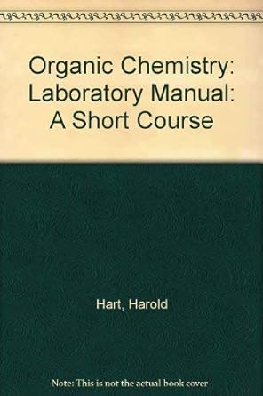 organic chemistry laboratory manual a short course 9th edition harold hart 0395724015, 978-0395724019