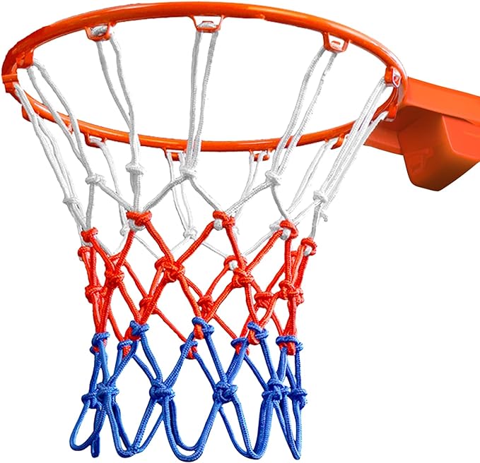 Professional Basketball Nets Basketball Net Heavy Duty Basketball Nets Replacement Standard Basketball Hoop Net For Indoor Or Outdoor 12 Loops