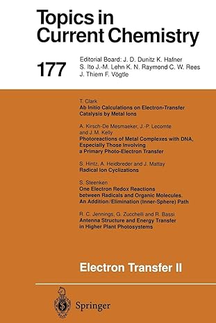 topics in current chemistry 177 electron transfer ii 1st edition jochen mattay ,r bassi ,t clark ,a