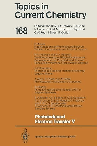 topics in current chemistry 168 photoinduced electron transfer v 1st edition jochen mattay ,a albini ,r a