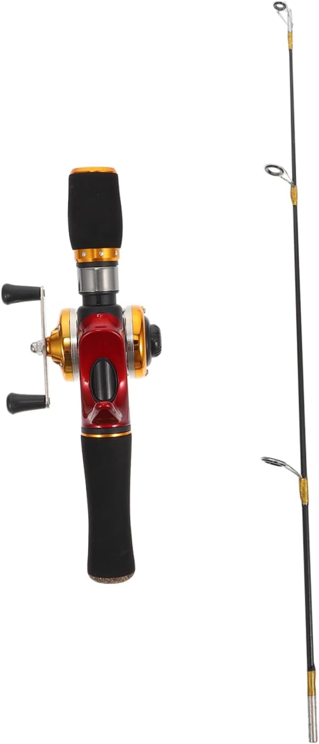 brightfufu 1pc ice fishing rod adjustable fishing rod pulling fish tape prawn fishing rod ice rod inshore rod