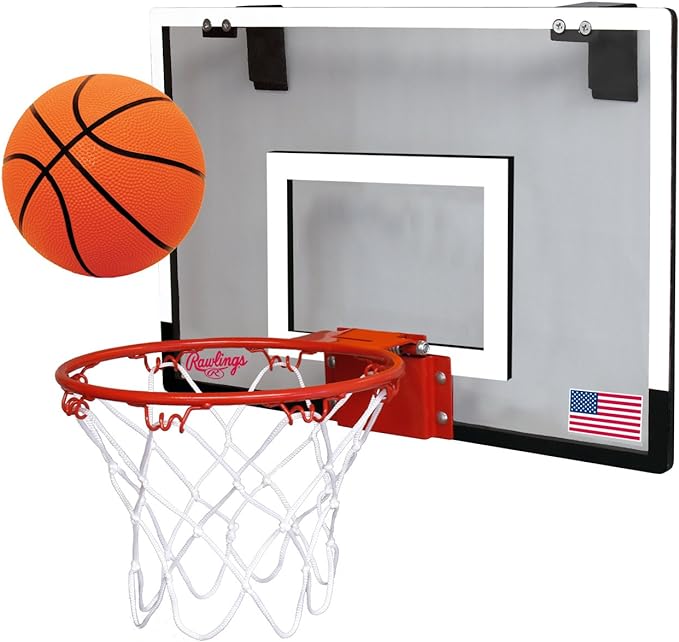 rawlings sporting goods game on basketball backboard hoop set white 18 x 12  ‎rawlings b005njv7ly