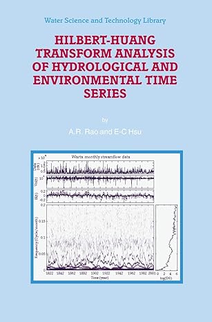 hilbert huang transform analysis of hydrological and environmental time series 1st edition a r rao ,e c hsu