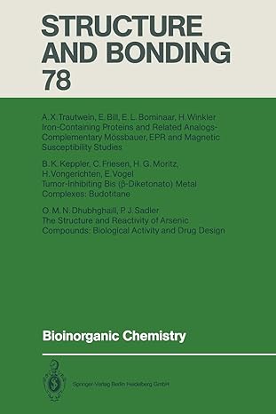structure and bonding 78 bioinorganic chemistry 1st edition e bill ,e l bominaar ,o m n dhubhghaill ,c