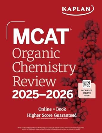 mcat organic chemistry review 2025 2026 1st edition kaplan test prep 1506294251, 978-1506294254