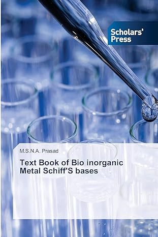 text book of bio inorganic metal schiffs bases 1st edition m s n a prasad 6138952537, 978-6138952534