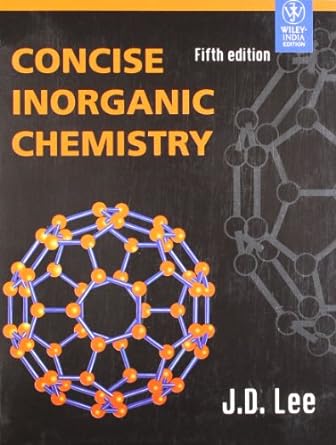concise inorganic chemistry 5th edition j d lee 8126515546, 978-8126515547