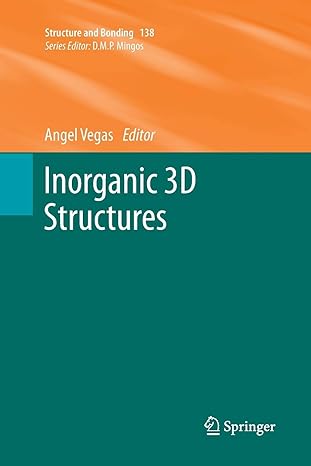 inorganic 3d structures 2011th edition angel vegas 3642268730, 978-3642268731
