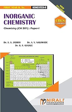 inorganic chemistry 2 credits chemistry paper i 1st edition dr s s jadhav 9389686709, 978-9389686708