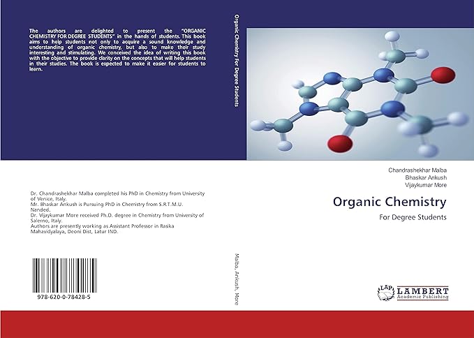 organic chemistry for degree students 1st edition chandrashekhar malba ,bhaskar ankush ,vijaykumar more