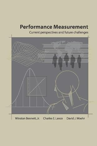 performance measurement current perspectives and future challenges 1st edition winston bennett ,charles e