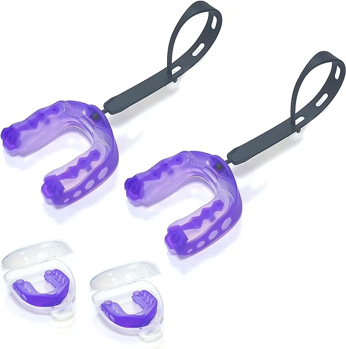 ordbuum 2 pack mouth guard sports mouth guard football youth football mouthguard with strap and box