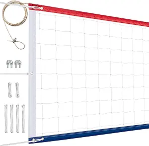 xxxyyy professional volleyball net outdoor heavy duty upgraded weather resistance lengthened aircraft steel