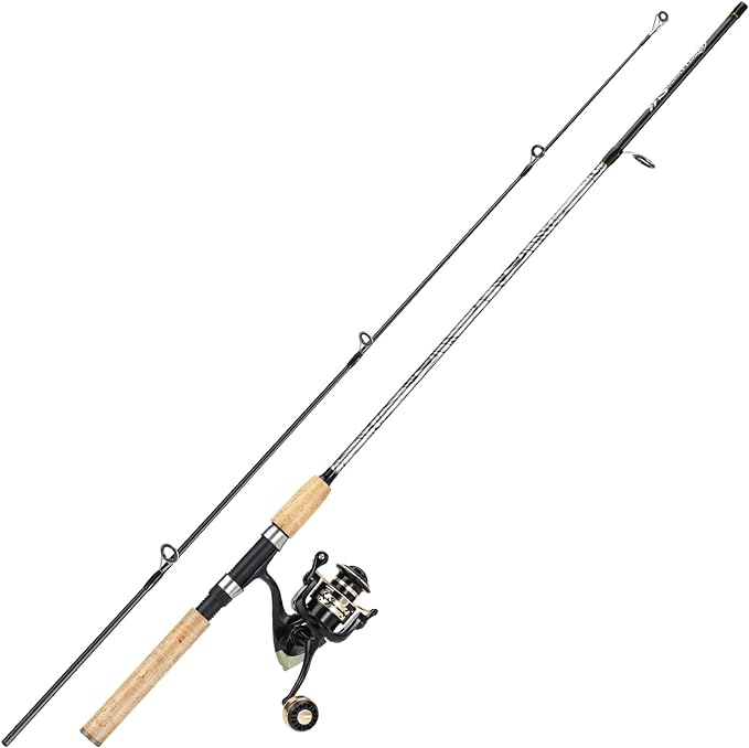 sougayilang reel and fishing rod combo fiberglass fishing pole with durable p cork rod handle lightweight