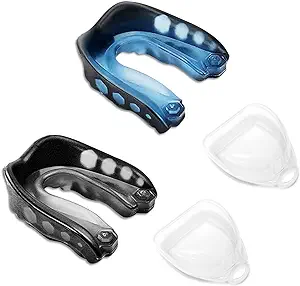 2 pack sports mouth guard shock absorbing mouth protection adult mouth guard for kickboxing football muay