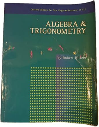 algebra and trigonometry 2nd edition robert blitzer 0536863385, 978-0536863386