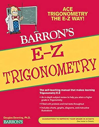 e-z trigonometry 1st  edition douglas downing 0764142518, 978-0764142512