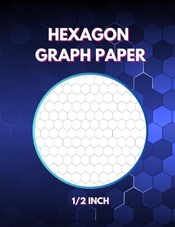 Hexagon Graph Paper 1/2 Inch