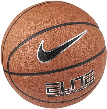 nike elite all court basketball amber/black/metallic silver/black size 06  ‎nike b088ynlj7z