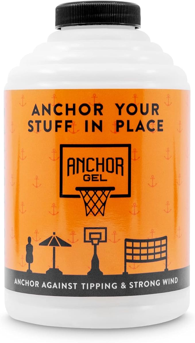 anchorgel polymer replacement for sand and sand bags to keep portable basketball hoops patio umbrellas and
