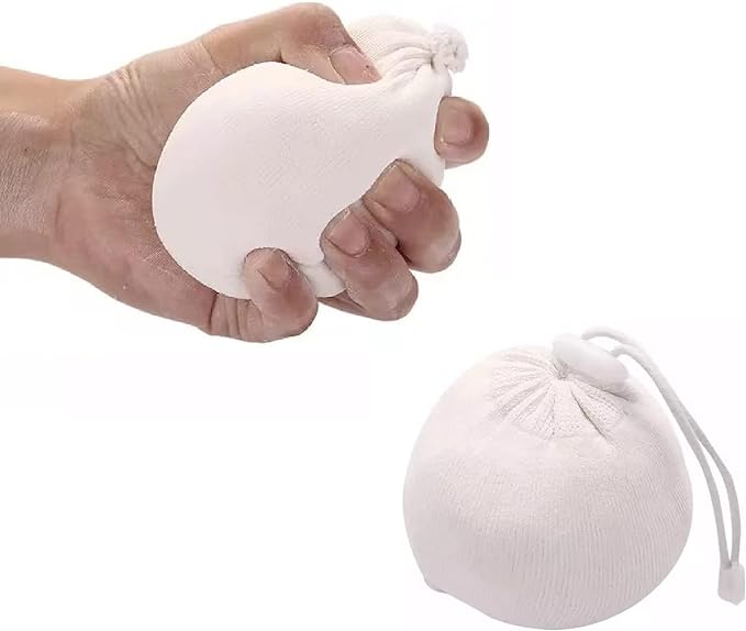 2 bags strong refillable chalk ball each ball has 65 g capacity fine soft for athletic chalk ball comes full