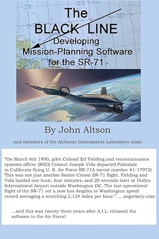 The Black Line Developing Mission Planning Software For The Sr 71