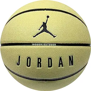 nike jordan basketball #7 ball ultimate 2 0 8p lemon chiffon/black/black/black jd4018 702  ‎nike b0ccryqzt6