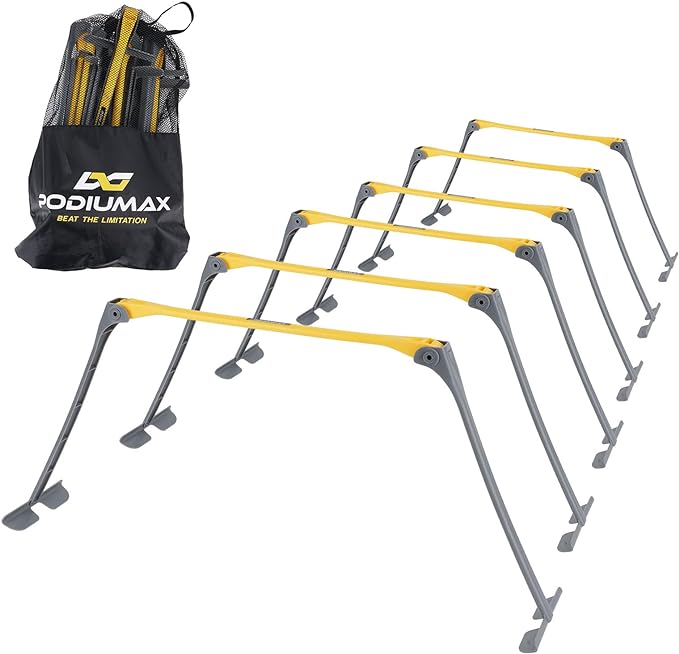 podiumax portable height adjustable sports training hurdle lightweight innovative foldable design collapsible