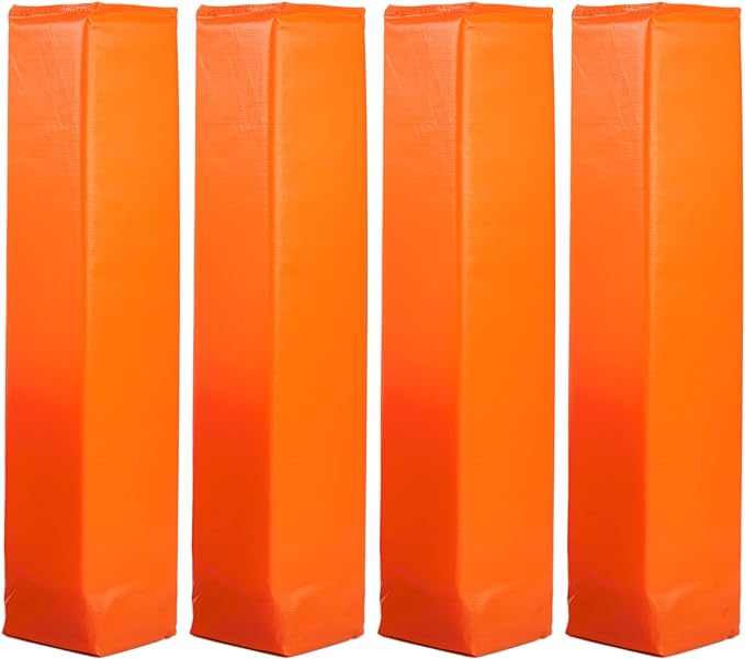 Crown Sporting Goods Anchorless Weighted Football Pylons Orange