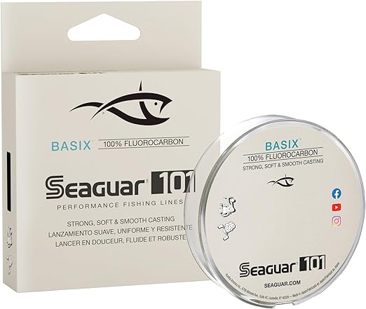 seaguar 101 basix 100 fluorocarbon fishing line clear  ‎seaguar b09q4krp4n