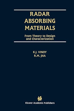 radar absorbing materials from theory to design and characterization 1st edition k j vinoy ,r m jha