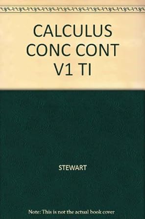 calculus conc cont v1 ti 1st edition william tomhave 0534344453, 978-0534344450